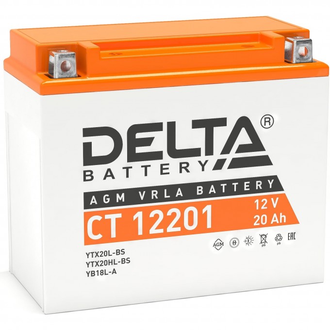 Аккумулятор DELTA 12V / 20Ah CT 12201