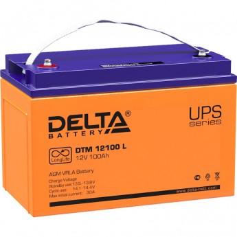 Аккумуляторная батарея DELTA DTM 12100 L 12V / 100Ah Аккумуляторная батарея DELTA DTM 12100 L 12V / 100Ah