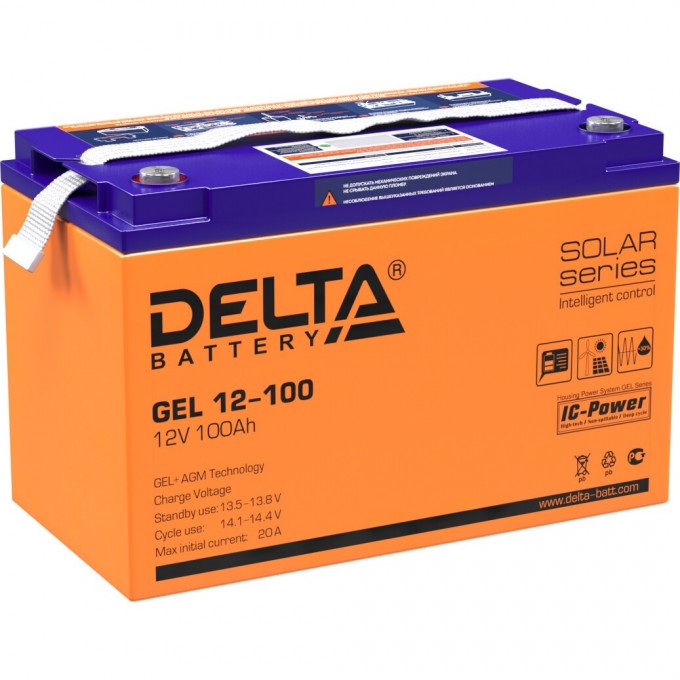 Аккумуляторная батарея DELTA 12V / 100Ah GEL 12-100