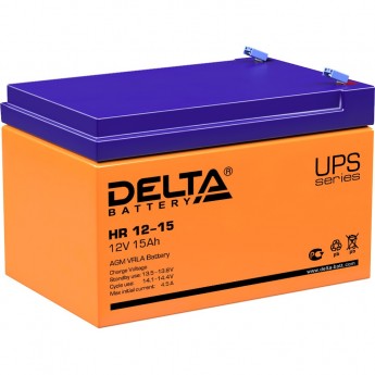 Аккумуляторная батарея DELTA HR 12-15 12V / 15Ah Аккумуляторная батарея DELTA HR 12-15 12V / 15Ah