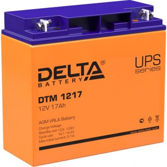 Аккумуляторная батарея DELTA DTM 1217 12V / 17Ah Аккумуляторная батарея DELTA DTM 1217 12V / 17Ah