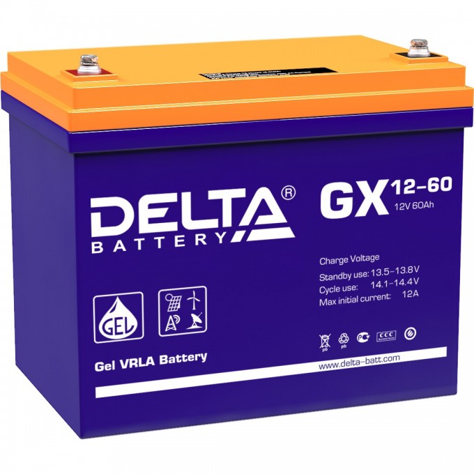 Аккумуляторная батарея DELTA 12V / 60Ah GX 12-60