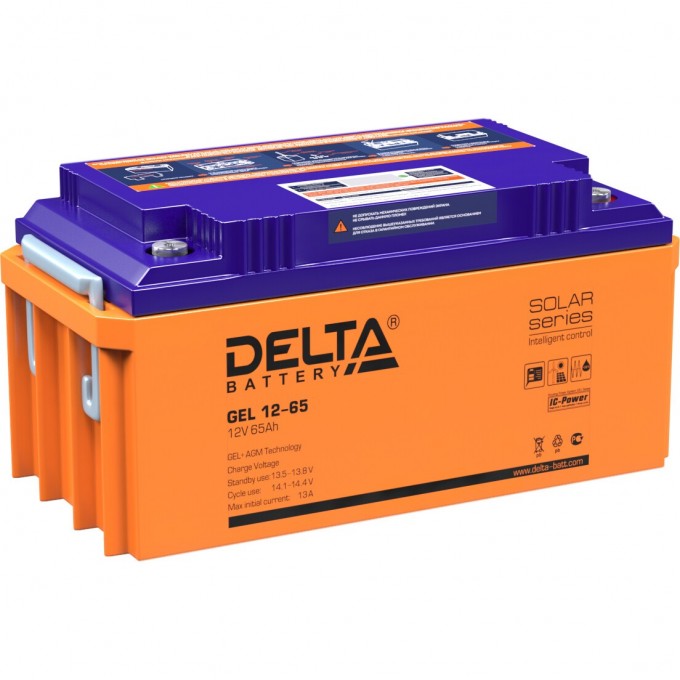 Аккумуляторная батарея DELTA 12V / 65Ah GEL 12-65