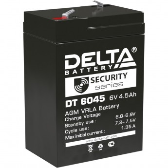 Аккумуляторная батарея DELTA DT 6045 6V / 4.5Ah Аккумуляторная батарея DELTA DT 6045 6V / 4.5Ah