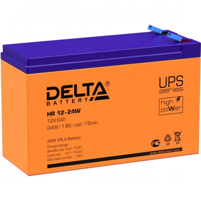 Аккумуляторная батарея DELTA BATTERY (12 В / 6 Ач) HR 12-24 W