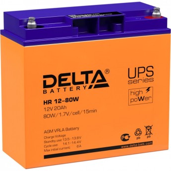 Аккумуляторная батарея DELTA BATTERY HR 12-80 W Аккумуляторная батарея DELTA BATTERY HR 12-80 W